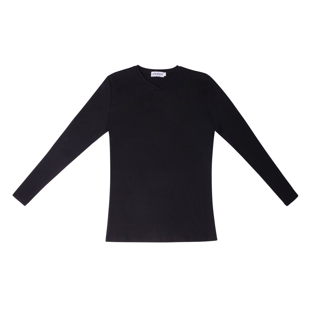 V-neck Overlap T-shirt