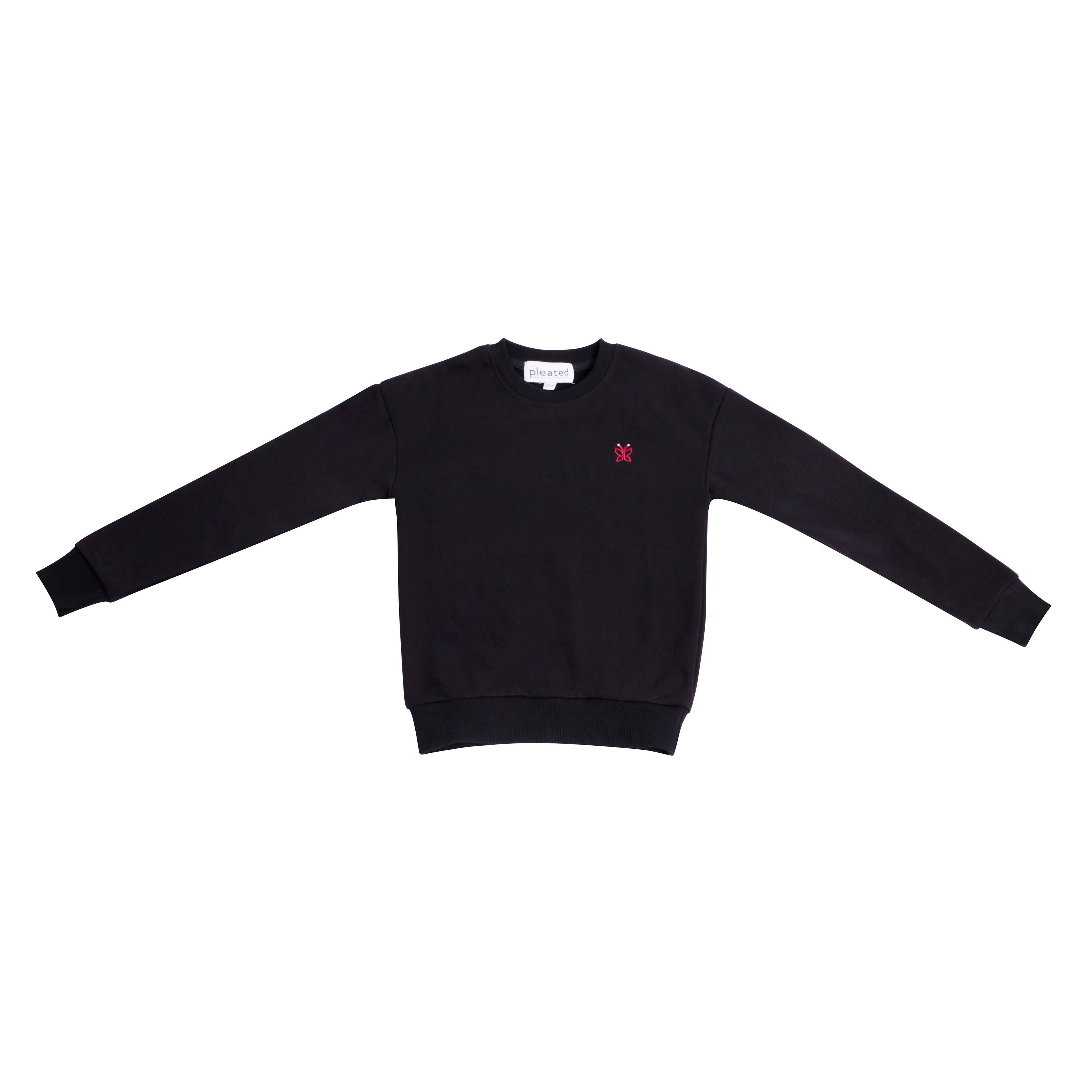 Black French Terry Sweater